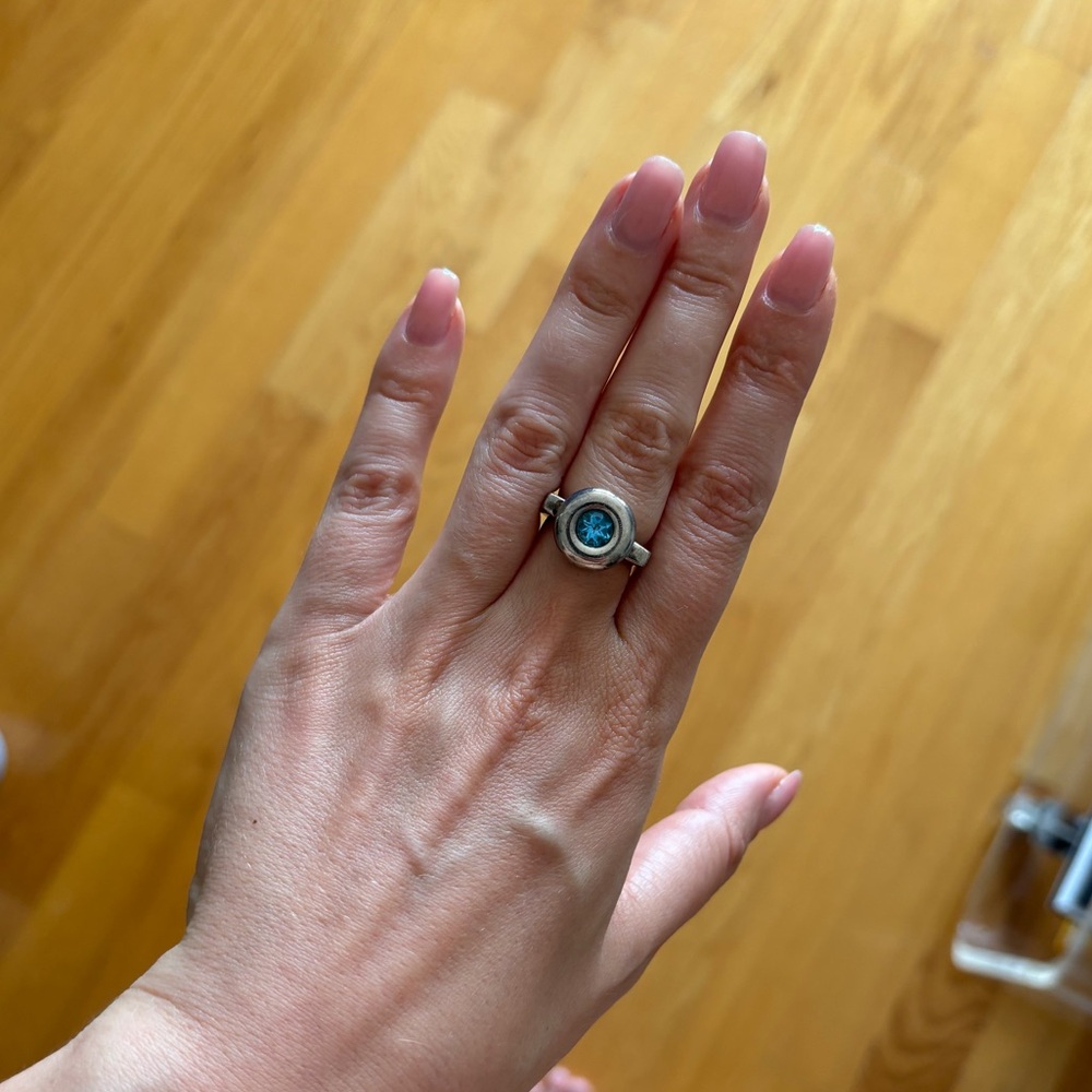 Versani Blue Topaz Sterling Silver Ring